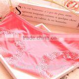 OEM Pure Color Lace Bamboo Charcoal Comfortable Women Underwear 100A thumbnail-3