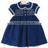 Premium Blue Smocked Dress Girl Clothing thumbnail-1
