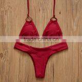 M673 Dingyang Fashion 2016 Wholesale Sexy Red Wine Swimwear Bikini thumbnail-1