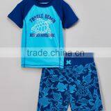 2016 New Boys Beachwear With Blue Fish Tails Rashguard Set Boys Sportswear Boys Clothing B-NP-TR905-388 thumbnail-1