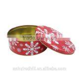 High Quality Chinese Factory Chirstmas Snowing Metal Tin Box thumbnail-1