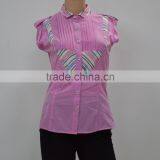 Women's Top Quality Summer Fashion Sleeveless Women Pink Blouses for Sale thumbnail-1