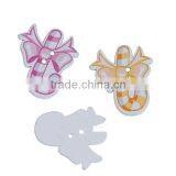 Wood Sewing Buttons Scrapbooking 2 Holes Bowknot At Random Christmas Candy Cane Pattern thumbnail-3