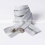 5# O/E Resin/Plastic Zips With Silver Teeth and Tape thumbnail-1