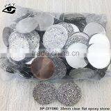 35MM Epoxy Rhinestone Resin Round Stones For Decorations thumbnail-1