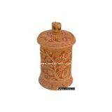 Hand Carved Wooden Multi Purpose Box Indian Traditional thumbnail-1