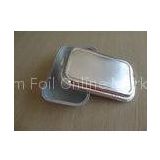 Airline Catering Coated Foil Casserole Dishes Aluminum Foil Trays , Eco Friendly
