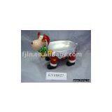 Ceramic Christmas Deer Tray thumbnail-1