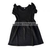 Wholesale Children Flutter Sleeveless Dress Baby Girls Cotton Ruffle Dressess Kids Boutique Clothes thumbnail-6