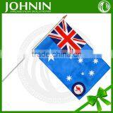 Cheap Polyester Printed Promotional Plastic Holder Australia Small Hand Waving Flag thumbnail-2