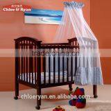New Design Portable Wooden Baby Bed Rail With Removeable Wheels thumbnail-4
