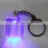 Custome Light Up Glowing LED Crystal Shuttlecock Keychain