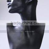 Dispaly Jewelry/ Hat /scarf Mannequin Head,Female Abstract Head Mannequin,Fiberglass Woman Mannequin Head,Cheap Black Head H1081 thumbnail-2