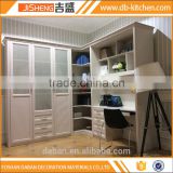 Cheap wooden wardrobe with book shelf in low price