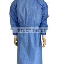 Disposable SMS Non Woven Isolation Gown Level 3 Knit Cuff Protection Clothing thumbnail-2