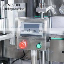 ZONESUN ZS-TB300M Automatic Stickers Flat Bottle Double Sided Labeling Machine For Square Bottles thumbnail-2