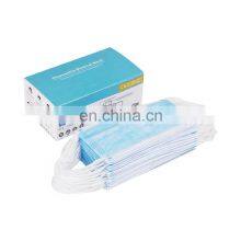 Wholesale Price Blue Surgical Medical 3 Layer Earloops Disposable Face Mask