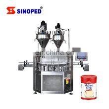 High Speed Milk Coffee Powder Filling Machinery New Type Automatic Rotary Type Powder Filling Machine thumbnail-3