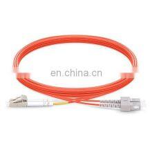 LC UPC to SC UPC Duplex 2.0mm PVC (OFNR) OM2 Multimode Fiber Optic Patch Cable