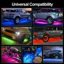 New Design Flowing Color RGBIC Flexible APP Remote Control Car Underglow Underbody System Neon Car LED Strip Light thumbnail-3