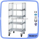 Heavy duty warehouse width storage floor rack shelf