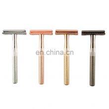 Womens Marble Safety Razor Matte Rose Gold Shaving Razor