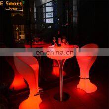 Plastic Led Cocktail Bar Table Breakfast Bar Table Mini Home Coffee Bar Table