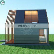 A Frame Aluminium House With Balcony Honeymoon Holiday Prefab House Prefab Loft With Glass Moon Roof thumbnail-3