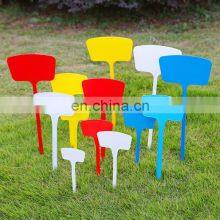 Top Ranking Latest PP Garlic Spice Label T Type Tags White Plastic Outdoor Plant Markers thumbnail-1
