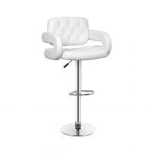 PU Leather Low Backrest With Armrest Bar Stool DB-U76S thumbnail-1