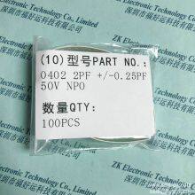 0402 2PF +-0.25PF 50V NPO CCTC 500R07S2R0BV4T CAPACITOR - TIPO CERAMICO SERIE S 2PF 0.1% 50V C0G SMD 0402 MARCA JOHANSON USADO EM PLACA DE CIRCUITO IMPRESSO