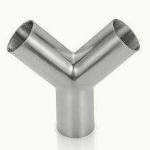 Hot Sale Guaranteed Quality Unique Sanitary Stainless Steel304 316 Pipe Fitting Tri Clamp Tee Y Type Tee thumbnail-3