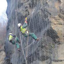Double Twist Hexagonal Mesh Rockfall Netting Drapery System for for Rockfall Mitigation Slope Consolidation Works thumbnail-5