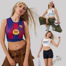 26 World Cup Soccer Vest, Worn Outside, for Running, Fitness, Yoga, Real Madrid, Barcelona, Soccer Babes, Cheerleading Uniform, American-Style Vest thumbnail-1