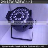 24 LED Par Light 12W RGBW Quad Color Mixing AC90-240V, 24X12W 4in1 Led Par Can