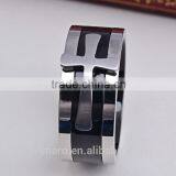 New Black Color Detachable Cross Titanium Stainless Steel Male Ring For Men Fine Jewelry thumbnail-6
