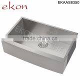 Apron Front Single Bowl 16 Gauge 304 Stainless Steel Handmade Kitchen Sink Farmhouse thumbnail-1