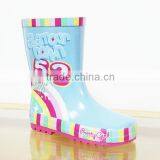 colorful number printed kids rain boots,waterproof rubber boots,cheap competitive price rain shoes