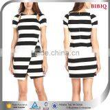 Body Slimming Clothes Wide Strap Fashion Black Girl in Evening Dresses Vintage 50s Stripping Black 100% White Rayon Dresses thumbnail-1