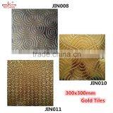 China Porcelain Flower Gold Tile From China 300x300mm thumbnail-1