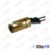 MN650-05FC 650nm 3mW 3-5VDC Red Dot Brass Mini Laser Diode Module, Beam Size 8*16mm at 20m