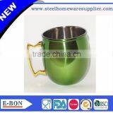 Colored Stainless Steel Mug Painted Stainless Steel Moscow Mule Mug Colorful Metal Mug thumbnail-2