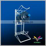 3 Tier White Foldable Wire Metal Bottle Rack thumbnail-1