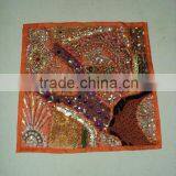 Indian Cushion Covers Red Patchwork