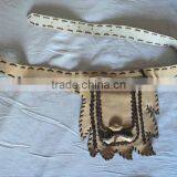 Suede Leaf Leather Waist Bags thumbnail-1