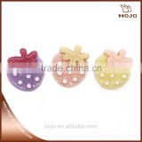 Kids Toy Hair Decoration Strawberry Shape DIY Plastic Hair Accessories For Girls 6pcs/bag