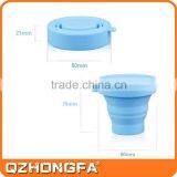 China Factory Wholesale Good Quality Silicone Plastic Travel Fold Cup thumbnail-5