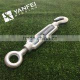 Drop Forged Galvanized Standard Din1480 Turnbuckle With Hook and Eye