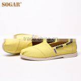 Custom Logo Design Canvas Casual Shoes Rubber Outsole Women's Nautical Bimini Shoes thumbnail-3