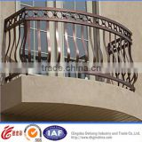 Factory Direct Sale Customized Galvanized Wrought Iron Balcony railing with arch designs